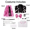Hololive Minato Cosplay Kostüm oder Perücke Vtuber Aqua JK Uniform Rock Halloween Virtuelle Youtuber Schauspielkostüme
