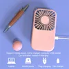 Mini Portable Pocket Fan Cool Air Hand Held Travel Cooling Rechargeable Mini Air Cooler Mini Fans Outdoors Desktop Summer Use