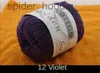 Fil 2x50pcs 100% coton fil pour tricot et crochet bébé pull noir cachette couverture cachette coudre soft 8 brins