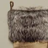 Christmas Decorations Faux Fur Cuff With Thickness Velvet Body Stocking Gold Red HN2540