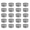 Candle Holders 24 Pcs Crafts Empty Cup Decorative Tea Light Containers Iron Silver Cups