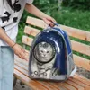 Cat Carriers Crates المنازل القابلة للتوسيع على ظهر النقل على الظهر الشفافة للحيوانات الأليفة جرو جرو الكلب الكبسولة كبسولة حقيبة petsvaiduryd