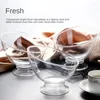 Skålar diagonal sallad skål plast break resistent clear japansk frukt ris som serverar förvaring container bordsartiklar