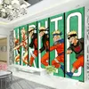 Naruto tapet japansk anime 3d vägg väggmålning barn pojkar sovrum tv bakgrund anpassad tecknad tapet vardagsrum stora vägg309o