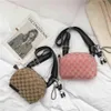 Net red small bag women's chest summer new canvas shell leisure wide shoulder belt messenger297v