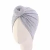 Cappelli Bambini Baby Turbante annodato Stretch Berretti super morbidi Toddler Bambini Copricapo Hijab Bonnet Hat Chemio Cancer Caps Perdita di capelli Wrap