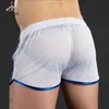Calzoncillos ZHUISHU Pantalones cortos deportivos Hombres Transpirable Sexy Ocio al aire libre Playa Pantalones de tres cuartos Malla de secado rápido Bañador exterior S193