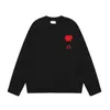 pullover sweater Heart embroidered jacquard Paris fashion loose casual AMIS knitwear for men and women Autumn/Winter Asian sizes J3JM#