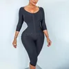 Body modellante da donna Body modellante da donna Cerniera Shapewear Alta compressione Faja Allenatore a maniche lunghe Dimagrante Slim