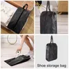 Storage Bags Waterproof Shoes Organizer Zipper Pouch With Handle Portable Luggage Bag Adjustable Snap Buckle