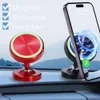 Uppgradera lysande biltelefonhållare Strong Magnetic Mount Mobile Mobiltelefonhållare Night Glow Car GPS Support för iPhone 14 Samsung Xiaomi