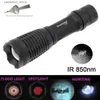 Torches SecurityIng E6 IR Hunting Flashlight 850nm Wavelength LED Infrared Radiation IR Night Vision Torch Use 18650 / AAA Battery Q231130