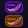 3D Carrot Gravitys Knife Decompression Toys Children Decompressions Push Card Liten Toy 3D Printing Plastic Futterfly Claw Knife