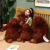 豪華な人形40cm 100cmシミュレーションDjungelskog Hear Bearg Giant Teddy Toy Stifted Animals Soft Cushion Girl Kids Birthday Gift 231129