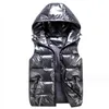 Winter Women stunning Vests thick cotton down Jackets men's overized Fashion Hooded Vest black street Style Slim Zipper Outwear Windbreaker Lady Warm Coats 3XL 4XL