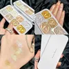 False Eyelashes Diamond High Gloss Pearl Eye Shadow Palette Dressing Powder Blusher Plate Glitter Gold Silver Hightlighter