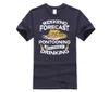 T-shirts pour hommes Le T-shirt de test dans le monde Funny Weekend Forecast Pontoning With Drinking Fashion Chemise imprimée