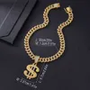 Collier pour hommes de chaîne à maillons cubains Collier Hip Hop USD à la mode Style Punk accessoires pendentif ensemble de diamants pendentif nouvelle chaîne cubaine pour hommes collier Hip Hop bijoux pour hommes