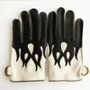 Guantes de cinco dedos Locomotora de lujo Guantes de cuero deportivos retro Hombres Invierno 100% Piel de venado Pantalla táctil Forrado con forro polar Mitones blancos cálidos Regalo 231130