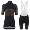 Women's Black Pro Team Cycling Jersey And Bib Shorts Breathable Ropa Ciclismo Mujer MTB Uniformes Tenue Cycliste Pro 20222669