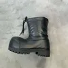 Boots Men s Big Toe Shoes Design Lace up Snow Boot High top Thick Winter Warm Non slip Waterproof Ankle Male Half 231130