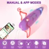 Vibrators Bluetooth App Mini Bullet Vibrator for Women Clit Stimulator Wireless Remote Pantie Vibrating Love Egg Female Sex Toy for Adults 231130