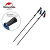 Ski Poles Carbon Fibre Trekking Pole 5-Section Foldable 34cm Adjustable High Toughness Walking Stick Camping Hiking Equipment 231124