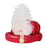 Berets Arab Funny Halloween Hat With Feather Personality Carnivals Party Christmas Unisex Casual Adult