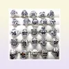 كامل الكثافة 100pcs الأنماط Top Mix Skull Rings هيكل عظمي المجوهرات Men039s Gift Party لصالح Men Rings Rings Man Jewelry Brand 2448426