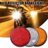 Atualização LED luzes traseiras refletores de aviso noturno 24 SMD universal carro motocicleta lâmpada única luz de freio 12-24V branco/amarelo/vermelho