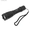 Torches Securitying E6 IR Hunting Flashting 850nm طول الموجة LED الأشعة تحت الحمراء الإشعاع الأشعة تحت الحمراء رؤية الشعلة استخدام 18650 / AAA بطارية Q231130