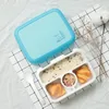 Dinnerware Sets 800ml Box With Lid Leak-Proof -Safe Anti-collision Bento Compartments PP Picnic Fruit Lunch Container For Offi