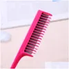 Escovas de cabelo escovas de cabelo pro ponta pente de cauda para salão de barbeiro seção dupla camada dentes finos qcyqq gota entrega dhgny