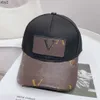 Bola Caps Mens Bola Caps Designer Boné de Beisebol para Mulheres Chapéus de Rua Moda Marca Chapéu de Beisebol Ajustável Carta De Couro Sunhats Casquette