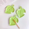 Piatti Ins Piatto in ceramica creativa Stile francese Forma di foglia verde Pane per la casa Dessert Torta Sushi Piatti di salsa di pomodoro