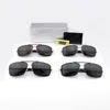 Высококачественные классические солнцезащитные очки для мужчин Большой бренд вождение на открытом воздухе для женских модных солнцезащитных очков модель металлические рамки дизайнер солнечные очки с подарочной коробкой