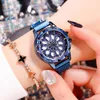 Wristwatches Women Watch Creative Elegant Quartz Wristwatch Flower Moving Dial Luxury Dress Reloje Crystal Mujer Feminino Relogio Saati