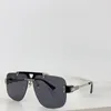 Nouveau design de mode hommes lunettes de soleil 887 monture en métal sans monture avant-gardiste et style généreux haut de gamme extérieur UV400 lunettes de protection