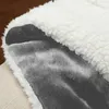 Coperta Coperta in pile Sherpa per divano - Coperta spessa e calda per tutte le stagioni Coperta morbida e pelosa per divano Grigio 231129