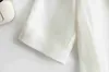 Bluzki damskie koszule 26 mm ciężki naturalny jedwabny jedwabny Krepe Crupe White Solid Quarter Slex Lose wszechstronna koszula kieszonkowa dla Womenl231130