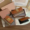 Três cores de carteiras longas e curtas multifuncionais porta-moedas retrô e personalizado porta-cartões de salgueiro porta-cartões mini clipe de couro3011