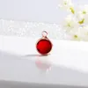 DIY Jewelry 8.6MM Round Crystal Birthstone Charms Rose Gold Beads for Wholesale (No Chain)