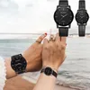 Montres-bracelets Bolingdun hommes et femmes montre ceinture haut de gamme affaires Quartz amoureux montres Couples homme dames