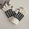 Handschoenen met vijf vingers komen casual dik warm unisex herfst winter skiën touchscreen handig mode studentenhand 231130