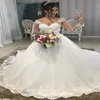 Extravagant prinsessa bröllopsklänning bling bollklänning latinamerikansk country stil boho brudklänningar applikationer spetsar långärmad domstolståg dröm senaste grekiska brud mariage