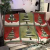 Dekens Kerstdecoratie Deken Gooi Cadeau Nordic Sofa Handdoek Zes Grenen Decor Tapijt Reizen Bed Cover Tapijt