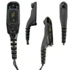 Earpiece 6350 7550 6550 XPR 7350のMotorola for Acoustic TubeとPTT MIC（LR Earmolds+Earを使用した2つのラジオワークシートーキーヘッドセット