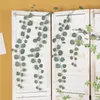الزهور الزخرفية الجدار شنقا الحرير الأوكالبتوس ورقة كرمة محاكاة أخضر نبات زهرة مزيفة بار