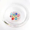 DIY Jewelry 8.6MM Round Crystal Birthstone Charms Rose Gold Beads for Wholesale (No Chain)