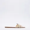 Дизайнерские тапочки на плоской подошве с такой же женской обувью, летние тканые удобные повседневные тапочки